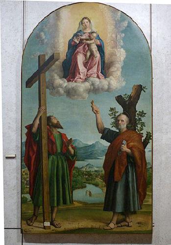 Girolamo dai Libri Madonna of the Oak, Sacred conversation with the Virgin and Child Jesus, St. Andrew Germany oil painting art